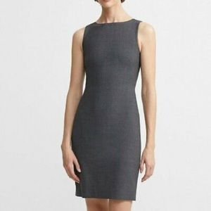 Theory Charcoal Grey Pinstripe Betty Dress Sz 12